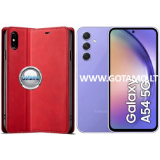 Galant magnetinis dėklas Samsung Galaxy A54 telefonui raudonos spalvos Galant magnetinis dėklas Samsung Galaxy A54 telefonui raudonos spalvos
