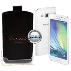 Gotamo Insert įmaunamas natūralios odos dėklas Samsung Galaxy A5 telefonams juodos spalvos Palanga | Šiauliai | Plungė