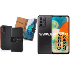 Gotamo Vintage natūralios odos dėklas Samsung Galaxy A23, Samsung Galaxy A23 5G telefonams juodos spalvos Gotamo Vintage natūralios odos dėklas Samsung Galaxy A23, Samsung Galaxy A23 5G telefonams juodos spalvos