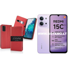 Gotamo Vintage odinis dėklas Redmi 15C Gotamo Vintage odinis dėklas Redmi 15C