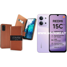 Gotamo Vintage odinis dėklas Redmi 15C Gotamo Vintage odinis dėklas Redmi 15C