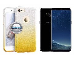 iLLuminaTe silikoninis dėklas nugarėlė Samsung Galaxy S8+ telefonams aukso spalvos