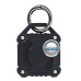 Vandeniui atsparus dėklas Airtag ar kitiems išmaniesiems sekikliams juodos spalvos
