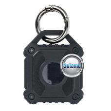 Vandeniui atsparus dėklas Airtag ar kitiems išmaniesiems sekikliams juodos spalvos Vandeniui atsparus dėklas Airtag ar kitiems išmaniesiems sekikliams juodos spalvos