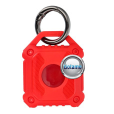 Vandeniui atsparus dėklas Airtag ar kitiems išmaniesiems sekikliams raudonos spalvos Vandeniui atsparus dėklas Airtag ar kitiems išmaniesiems sekikliams raudonos spalvos