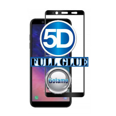 Samsung Galaxy A6 Plus (2018) dėklai ir apsauginiai stiklai - Apsauga ekranui gaubtas grūdintas stiklas Samsung Galaxy A6 Plus (2018) telefonui 5D pilnas padengimas klijais