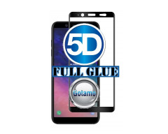 Apsauga ekranui gaubtas grūdintas stiklas Samsung Galaxy A6 Plus (2018) telefonui 5D pilnas padengimas klijais