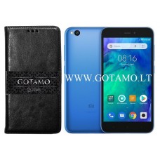 Gotamo D-gravity natūralios odos dėklas Xiaomi Redmi Go mobiliesiems telefonams juodos spalvos Klaipėda | Šiauliai | Plungė