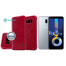 Nillkin Qin odinis dėklas Samsung Galaxy J6+ (2018) telefonams raudonos spalvos Kaunas | Plungė | Vilnius