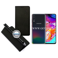 Samsung Galaxy A70 dėklai ir apsauginiai stiklai - Re-Grid magnetinis dėklas Samsung Galaxy A70 telefonui juodos spalvos