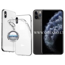Apple iPhone 11 Pro Max dėklai ir apsauginiai stiklai - Skin silikoninis dėklas 1MM storio Apple iPhone 11 Pro Max telefonui
