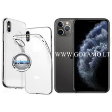 Apple iPhone 11 Pro dėklai ir apsauginiai stiklai - Skin silikoninis dėklas 1MM storio Apple iPhone 11 Pro telefonui