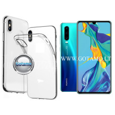 Huawei P30 dėklai ir apsauginiai stiklai - Skin silikoninis dėklas 1MM storio Huawei P30 telefonui