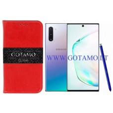 Gotamo D-gravity natūralios odos dėklas Samsung Galaxy Note 10 mobiliesiems telefonams raudonos spalvos Šiauliai | Plungė | Šiauliai