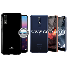 Mercury Jelly dėklas nugarėlė Nokia 5.1 telefonui juodos spalvos Palanga | Klaipėda | Plungė