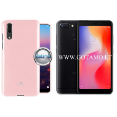 Mercury Jelly dėklas nugarėlė Xiaomi Redmi 6 6A telefonui rožinės spalvos Telšiai | Palanga | Šiauliai
