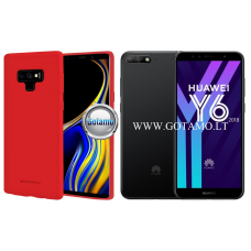 Mercury Soft Feeling dėklas nugarėlė Huawei Y6 (2018) Huawei Honor 7A telefonui raudonos spalvos Šiauliai | Šiauliai | Vilnius