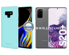 Mercury Soft Feeling dėklas nugarėlė Samsung Galaxy S20 Plus telefonui mėtinės spalvos
