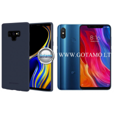 Mercury Soft Feeling dėklas nugarėlė Xiaomi Mi 8 Xiaomi Mi 8 Pro telefonui tamsiai mėlynos spalvos Telšiai | Šiauliai | Šiauliai