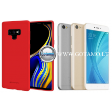 Mercury Soft Feeling dėklas nugarėlė Xiaomi Redmi Note 5A telefonui raudonos spalvos Vilnius | Telšiai | Plungė