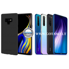 Mercury Soft Feeling dėklas nugarėlė Xiaomi Redmi Note 8 telefonui juodos spalvos Vilnius | Telšiai | Klaipėda