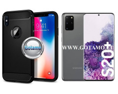 Siege dėklas nugarėlė Samsung Galaxy S20 Plus telefonui juodos spalvos