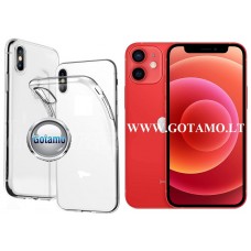 Skin silikoninis dėklas 2MM storio Apple iPhone 12 mini telefonui Klaipėda | Kaunas | Klaipėda