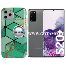 Samsung Galaxy S20 Plus dėklai ir apsauginiai stiklai - Tiles dėklas nugarėlė Samsung Galaxy S20 Plus telefonui mėtinės spalvos