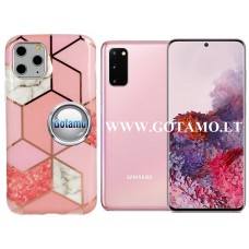 Tiles dėklas nugarėlė Samsung Galaxy S20 telefonams rožinės spalvos Klaipėda | Vilnius | Telšiai