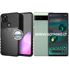 Google Pixel 6a dėklai ir apsauginiai stiklai - B-2Safe dėklas nugarėlė Google Pixel 6a mobiliajam telefonui juodos spalvos