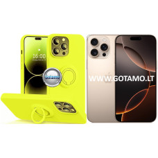 Apple iPhone 16 Pro Max dėklai ir apsauginiai stiklai - B-Hold dėklas nugarėlė Apple iPhone 16 Pro Max telefonui citruso geltonos spalvos