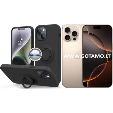 Apple iPhone 16 Pro Max dėklai ir apsauginiai stiklai - B-Hold dėklas nugarėlė Apple iPhone 16 Pro Max telefonui juodos spalvos
