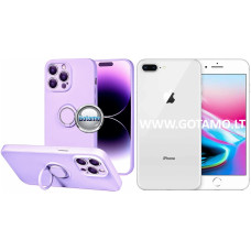 B-Hold Plus dėklas nugarėlė Apple iPhone 7 Plus, Apple iPhone 8 Plus telefonams levandų violetinės spalvos