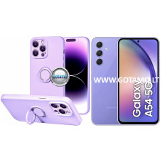 Samsung Galaxy A54 dėklai ir apsauginiai stiklai - B-Hold Plus dėklas nugarėlė Samsung Galaxy A54 telefonui levandų violetinės spalvos