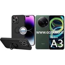 B-Hold Plus dėklas nugarėlė Xiaomi Redmi A3 telefonui juodos spalvos