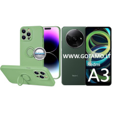 B-Hold Plus dėklas nugarėlė Xiaomi Redmi A3 telefonui mačos žalios spalvos