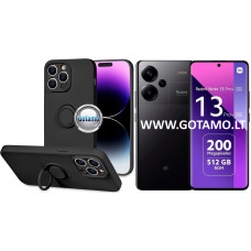 B-Hold Plus dėklas nugarėlė Xiaomi Redmi Note 13 Pro Plus telefonui juodos spalvos