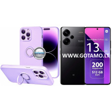 B-Hold Plus dėklas nugarėlė Xiaomi Redmi Note 13 Pro Plus telefonui levandų violetinės spalvos