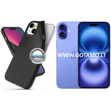 Apple iPhone 16 Plus dėklai ir apsauginiai stiklai - B-matte dėklas nugarėlė Apple iPhone 16 Plus mobiliajam telefonui juodos spalvos