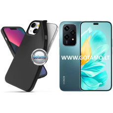 Honor 200 Lite dėklai ir apsauginiai stiklai - B-matte dėklas nugarėlė Honor 200 Lite mobiliajam telefonui juodos spalvos