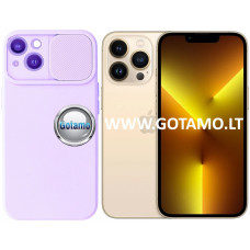 Apple iPhone 13 Pro dėklai ir apsauginiai stiklai - B-Private dėklas nugarėlė Apple iPhone 13 Pro mobiliajam telefonui levandų violetinės spalvos