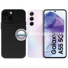 Samsung Galaxy A55 dėklai ir apsauginiai stiklai - B-Private dėklas nugarėlė Samsung Galaxy A55 mobiliajam telefonui juodos spalvos
