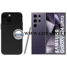 B-Private dėklas nugarėlė Samsung Galaxy S24 Ultra mobiliajam telefonui juodos spalvos