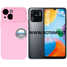 Xiaomi Redmi 10C, Xiaomi Poco C40 dėklai ir apsauginiai stiklai - B-Private dėklas nugarėlė Xiaomi Redmi 10C, Xiaomi Poco C40 mobiliesiems telefonams rožinės spalvos