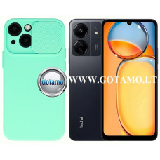 Xiaomi Redmi 13C, 13C 5G, Xiaomi Poco C65 dėklai ir apsauginiai stiklai - B-Private dėklas nugarėlė Xiaomi Redmi 13C, Xiaomi Redmi 13C 5G, Xiaomi Poco C65 mobiliesiems telefonams mėtinės spalvos