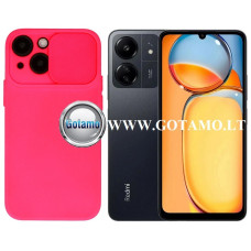 Xiaomi Redmi 13C, 13C 5G, Xiaomi Poco C65 dėklai ir apsauginiai stiklai - B-Private dėklas nugarėlė Xiaomi Redmi 13C, Xiaomi Redmi 13C 5G, Xiaomi Poco C65 mobiliesiems telefonams ryškiai rožinės spalvos