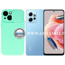 Xiaomi Redmi Note 12 4G dėklai ir apsauginiai stiklai - B-Private dėklas nugarėlė Xiaomi Redmi Note 12 4G mobiliajam telefonui mėtinės spalvos