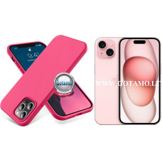 Apple iPhone 15 dėklai ir apsauginiai stiklai - B-Soft dėklas nugarėlė Apple iPhone 15 mobiliajam telefonui bordo spalvos