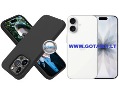 B-Soft dėklas nugarėlė Apple iPhone 17, juodas