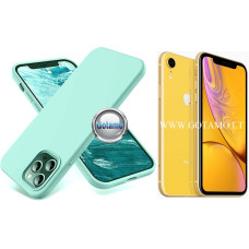 B-Soft dėklas nugarėlė Apple iPhone XR mobiliajam telefonui mėtinės spalvos